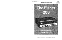 Fisher 203 - Service Manual 
